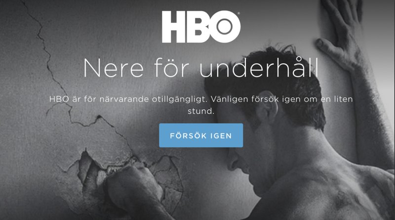 HBO ligger nere HBO ligger nere
